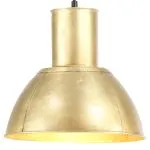 Lampă suspendată, 25 W, culoare alamă, rotund, 28,5 cm, E27