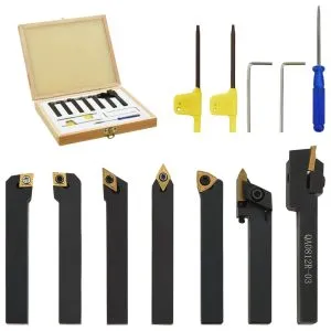 Set unelte de strunjire indexabile, 12 piese, 8×8 mm, 70 mm