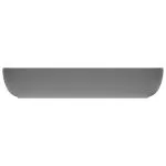 Chiuvetă de lux gri închis mat 71×38 cm ceramică dreptughiular