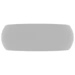 Chiuvetă baie lux gri deschis mat 40×15 cm ceramică rotund