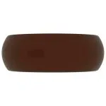 Chiuvetă de baie lux maro închis mat 40×15 cm ceramică rotund