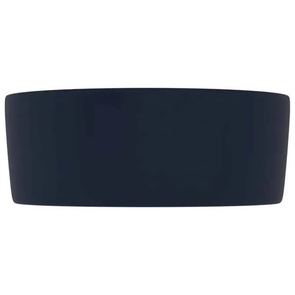 Chiuvetă baie lux albastru închis mat 40×15 cm ceramică rotund