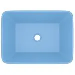 Chiuvetă de baie lux albastru deschis mat 41x30x12 cm ceramică