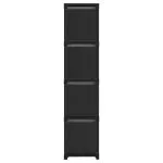 Raft expunere, 12 cuburi + cutii, negru, 103x30x141 cm, textil