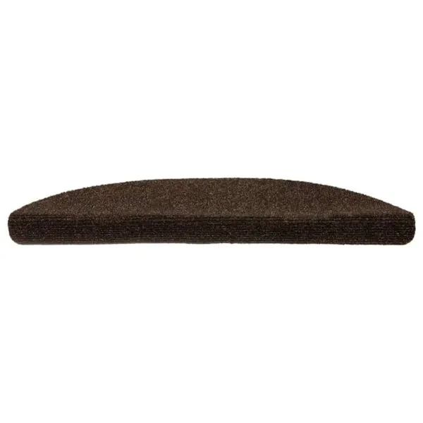Covorașe autoadezive scări, 15 buc. maro, 56x17x3 cm, perforat