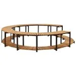 Mobilier de împrejmuire spa, 273×53 cm, lemn masiv de acacia