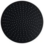 Cap de duș tip ploaie rotund, negru, 40 cm, oțel inoxidabil
