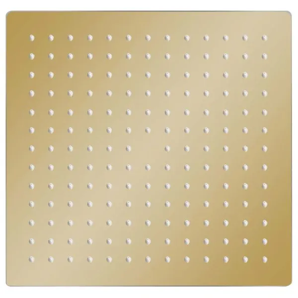 Cap de duș tip ploaie pătrat, auriu, 25×25 cm, oțel inoxidabil