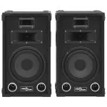 Boxe Hifi de scenă pasive profesionale, 2 buc., negru, 800 W