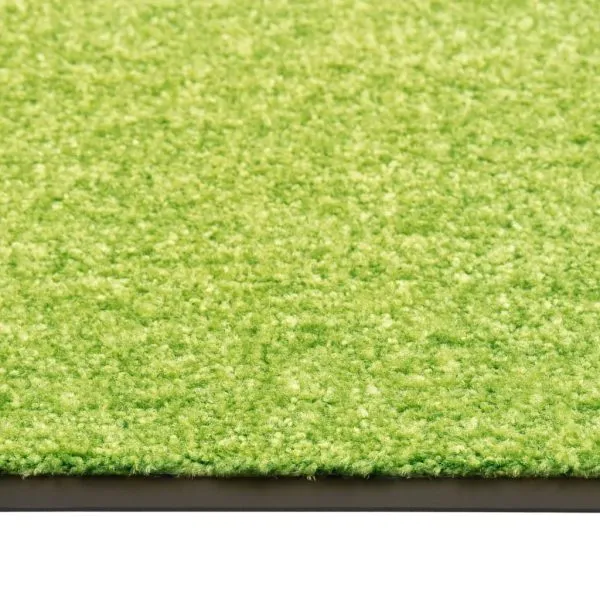 Covoraș de ușă lavabil, verde, 60 x 180 cm