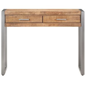 Masă consolă, 95 x 35 x 75 cm, lemn masiv de mango
