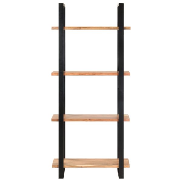 Bibliotecă cu 4 rafturi, 80 x 40 x 180 cm lemn masiv de acacia
