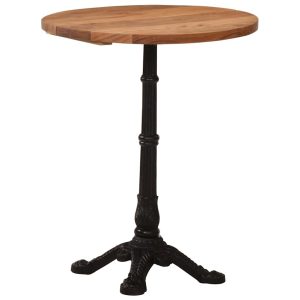 Masă de bistro, Ø60 x 76 cm, lemn masiv de acacia