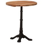 Masă de bistro, Ø60 x 76 cm, lemn masiv de acacia