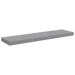 Raft de perete suspendat, gri, 90×23,5×3,8 cm, MDF