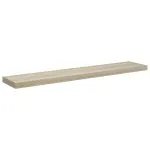 Raft de perete suspendat, stejar, 120×23,5×3,8 cm, MDF