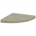 Raft colțar de perete, stejar, 35 x 35 x 3,8 cm, MDF