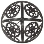 Lampă de tavan industrială cu lanț, model roată, 45 cm, E27