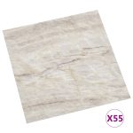 Plăci de pardoseală autoadezive, 55 buc., bej, PVC, 5,11 m²