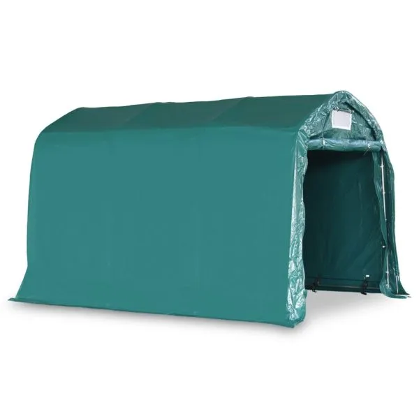 Cort de garaj, verde, 2,4 x 3,6 m, PVC