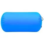 Rulou de gimnastică gonflabil cu pompă, albastru, 120×75 cm PVC