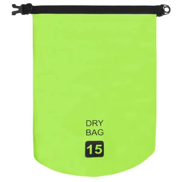 Rucsac impermeabil, verde, 15 L, PVC