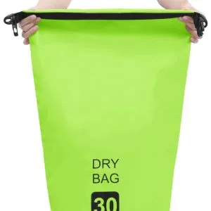 Rucsac impermeabil, verde, 30 L, PVC