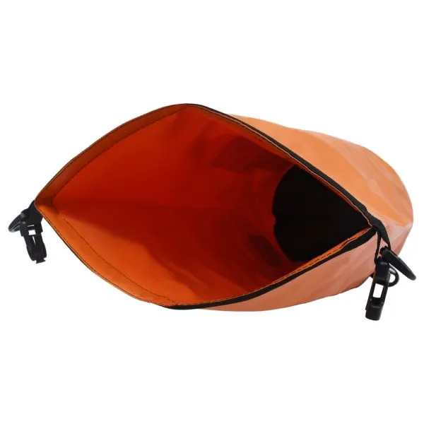 Rucsac impermeabil cu fermoar, portocaliu, 15 L, PVC
