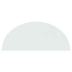 Placă de sticlă pentru șemineu, semi-rotundă, 1200×500 mm