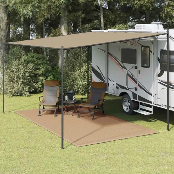 Covor pentru cort, gri taupe, 250×400 cm