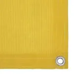 Paravan pentru balcon, galben, 75 x 400 cm, HDPE