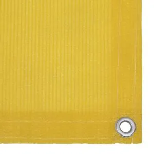 Paravan pentru balcon, galben, 75 x 400 cm, HDPE