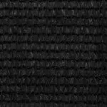 Paravan de balcon, negru, 120×500 cm, HDPE