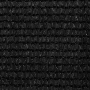 Paravan de balcon, negru, 120×500 cm, HDPE