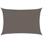 Pânză parasolar, antracit, 2 x 3 m, HDPE, 160 g/m²