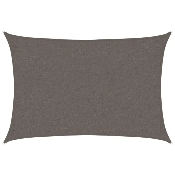 Pânză parasolar, antracit, 2 x 3 m, HDPE, 160 g/m²