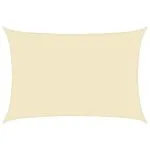 Pânză parasolar, crem, 5×7 m, HDPE, 160 g/m²