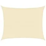 Pânză parasolar, crem, 6 x 8 m, HDPE, 160 g/m²