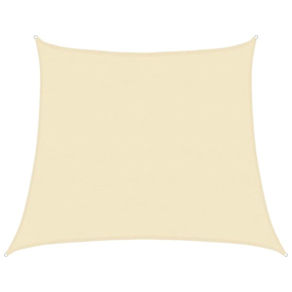 Pânză parasolar, crem, 4/5×4 m, HDPE, 160 g/m²