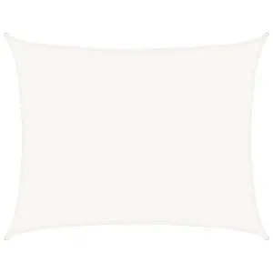 Pânză parasolar, alb, 6×7 m, HDPE, 160 g/m²