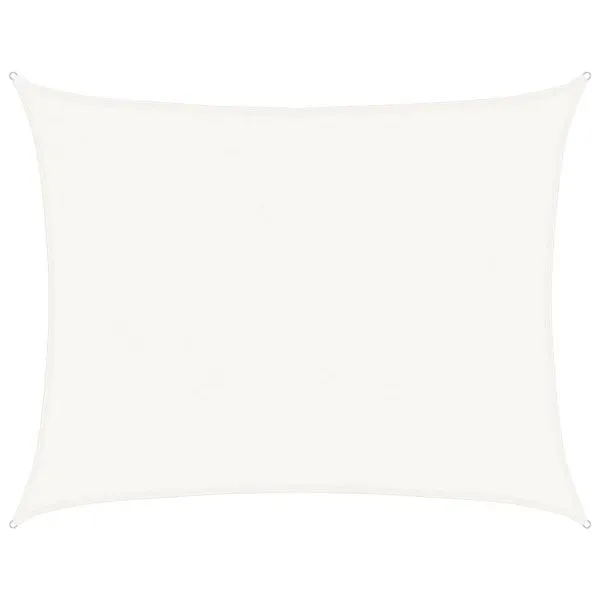 Pânză parasolar, alb, 6×7 m, HDPE, 160 g/m²