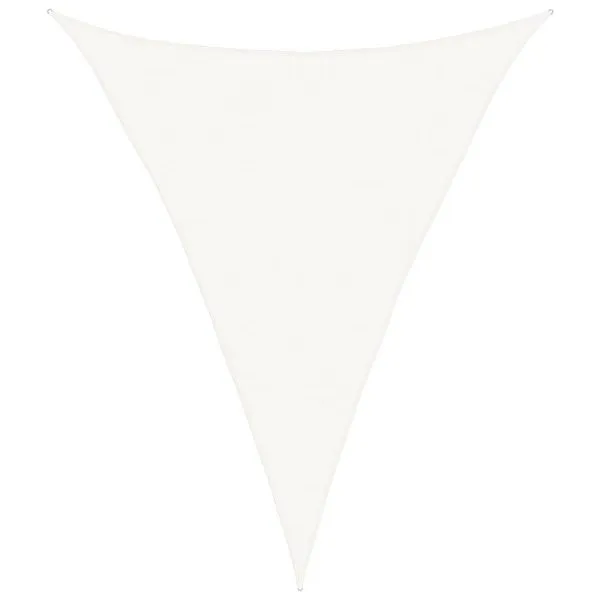 Pânză parasolar, alb, 4x5x5 m, HDPE, 160 g/m²