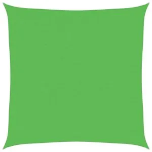 Pânză parasolar, verde deschis, 6×6 m, HDPE, 160 g/m²