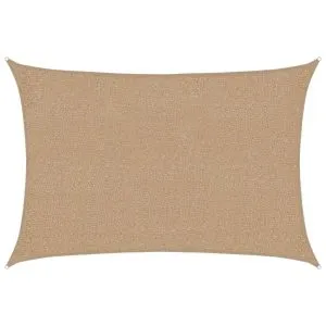 Pânză parasolar, taupe, 2×2,5 m, HDPE, 160 g/m²