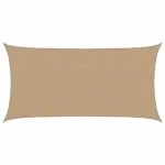 Pânză parasolar, gri taupe, 2×4 m, HDPE, 160 g/m²