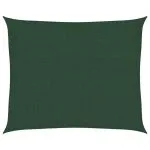 Pânză parasolar, verde închis, 2,5×3 m, HDPE, 160 g/m²