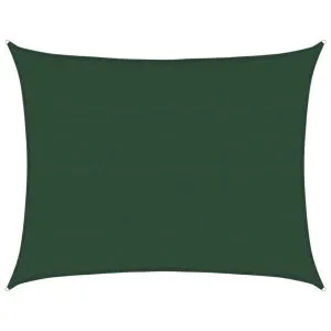 Pânză parasolar, verde închis, 6×7 m , HDPE,160 g/m²