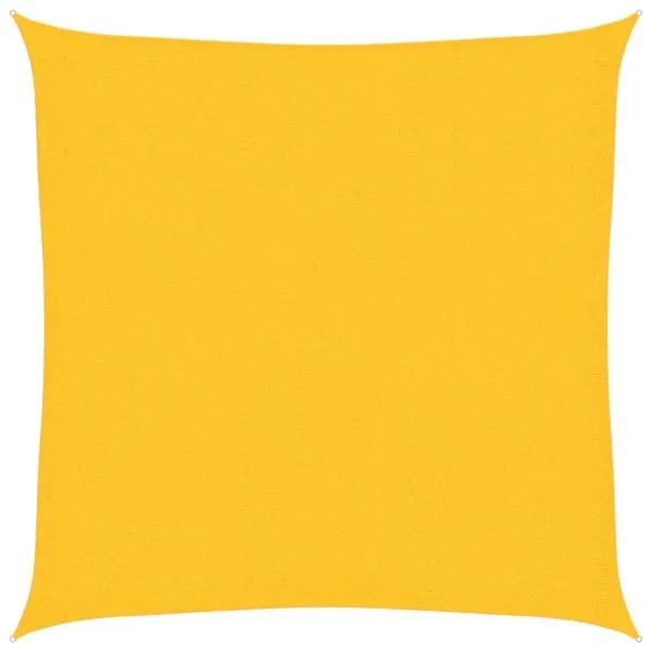 Pânză parasolar, galben, 2,5×2,5 m, HDPE, 160 g/m²