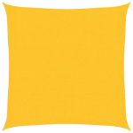 Pânză parasolar, galben, 3,6×3,6 m, HDPE, 160 g/m²