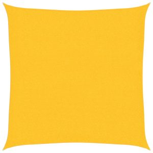 Pânză parasolar, galben, 3,6×3,6 m, HDPE, 160 g/m²